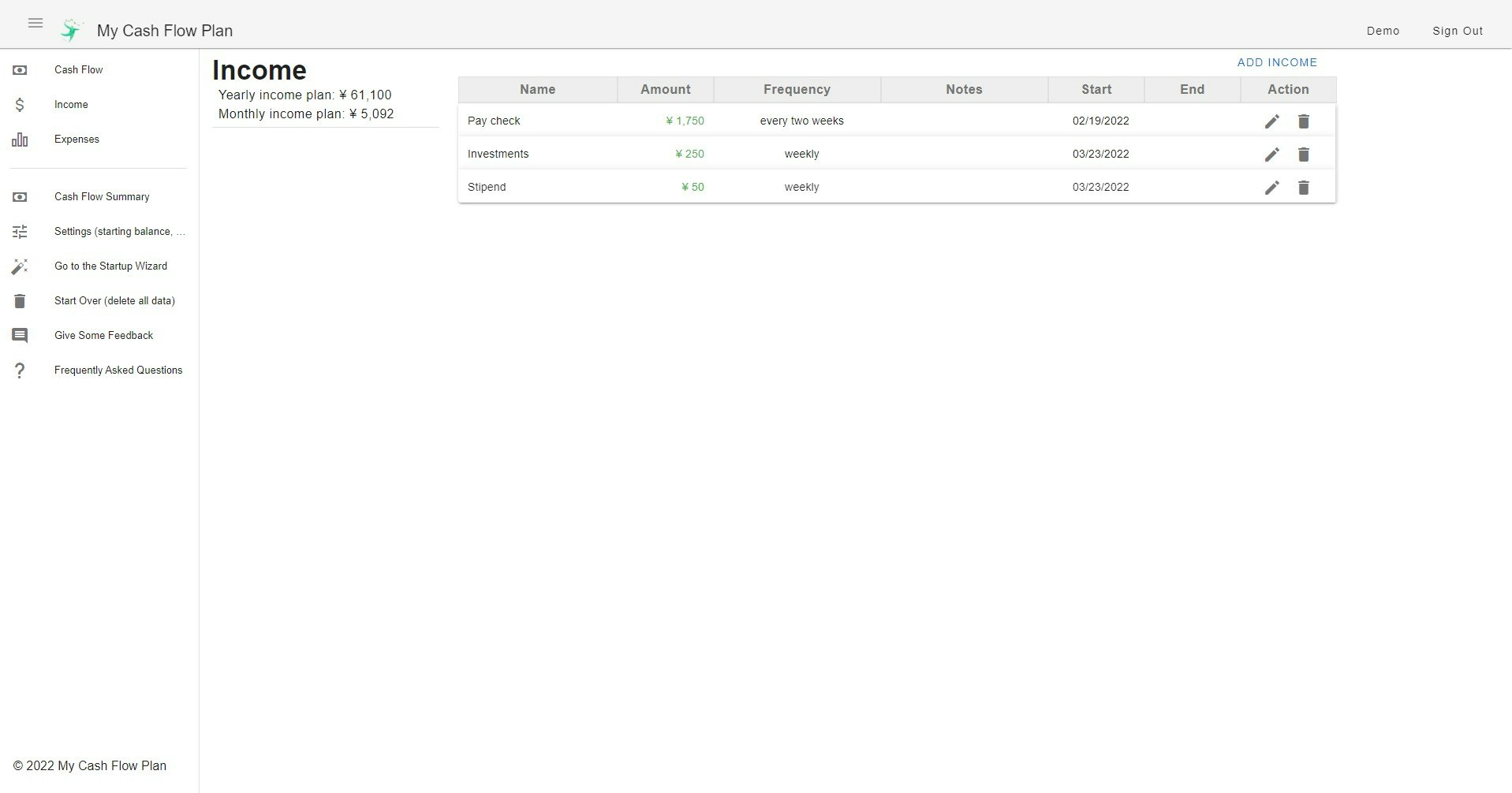My Cash Flow Plan gallery image