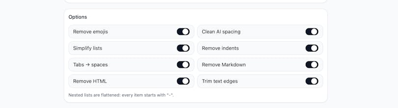Clean AI Txt gallery image