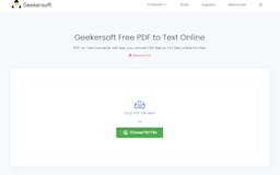 Geekersoft Free PDF to TXT Online media 3