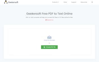 Geekersoft Free PDF to TXT Online gallery image