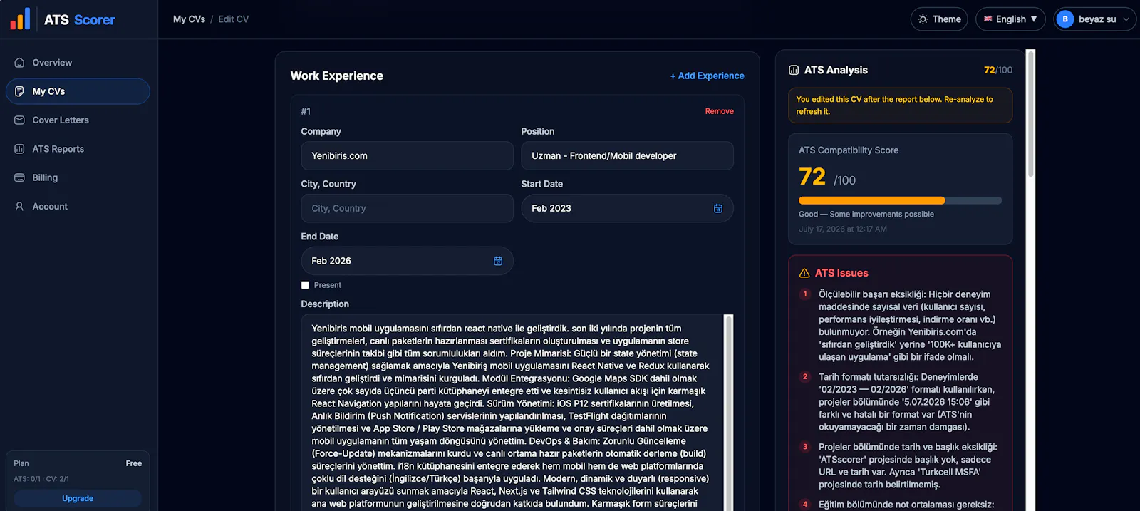 ATS Scorer screenshot 4
