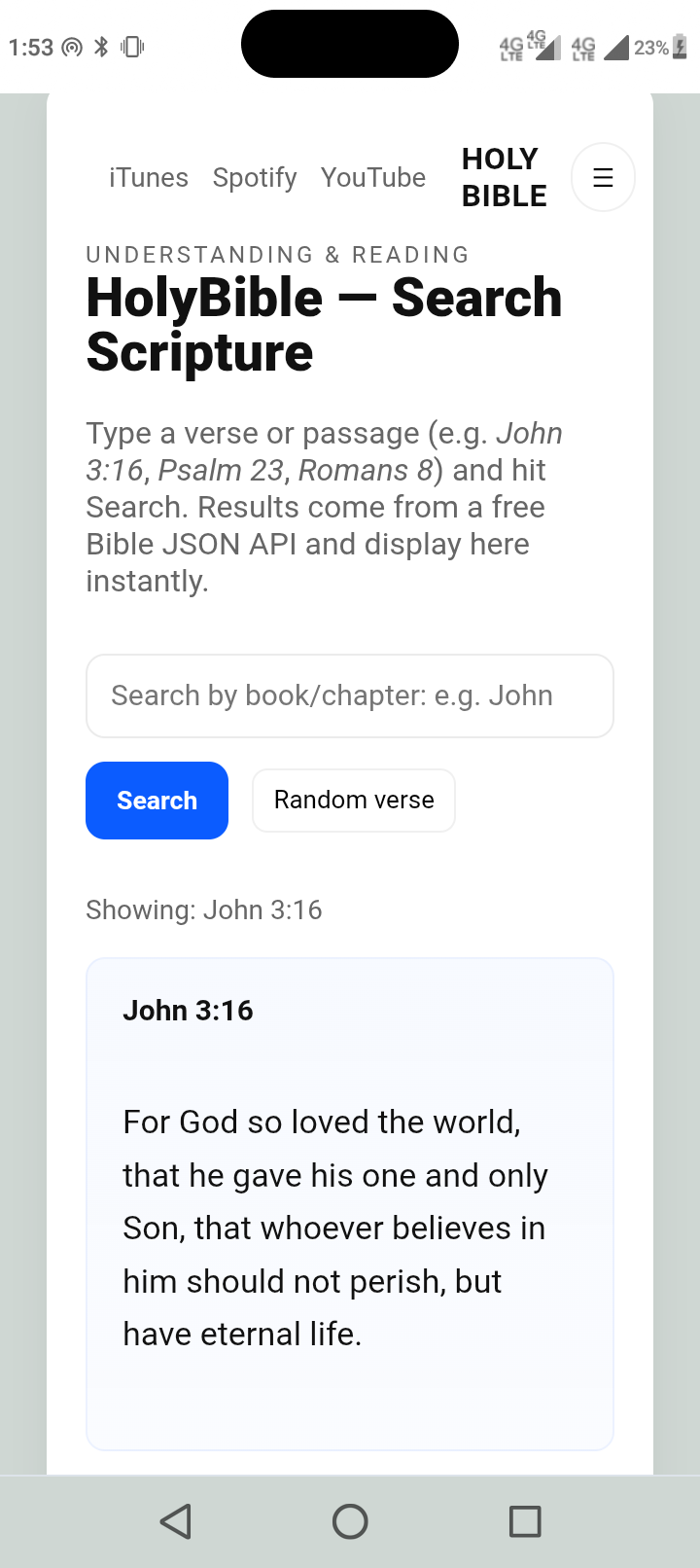 Bible online gallery image