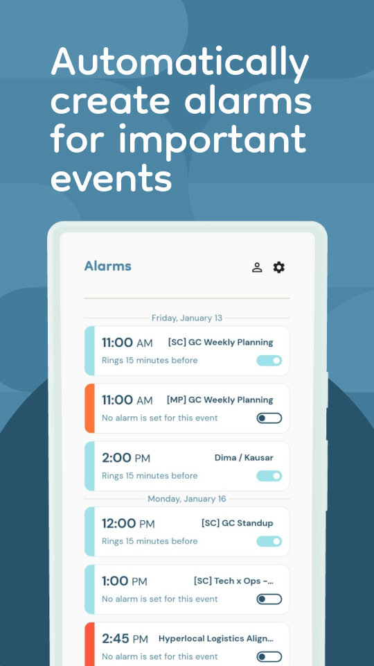 Media Penggera mesyuarat pada masa - Buat penggera secara automatik untuk mesyuarat kalendar Google 1