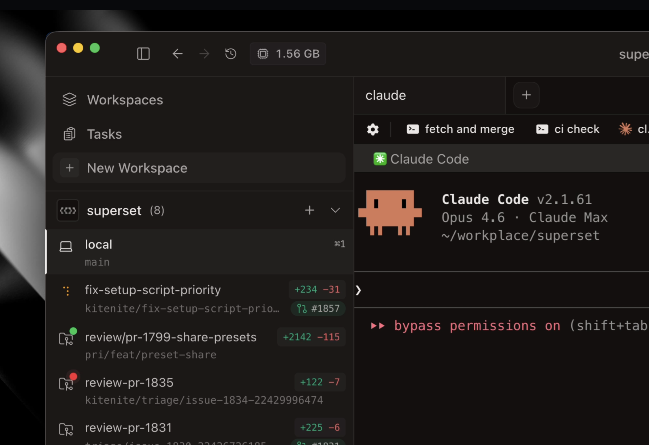 Superset - IDE for the AI Agent Era screenshot