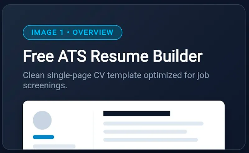 Free Resume Builder for Freshers screenshot 1