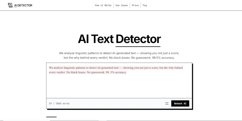 AI DETECTOR screenshot 1