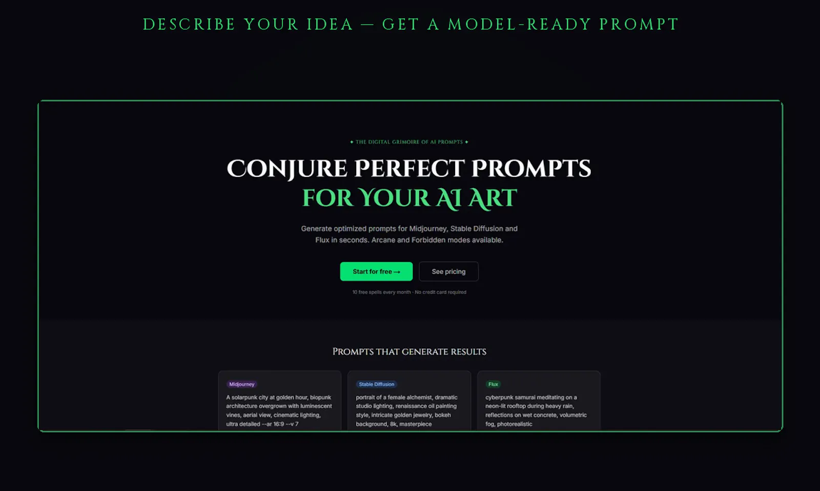 promptnomicon screenshot 3