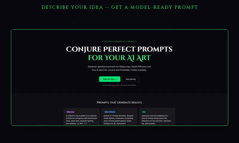 promptnomicon screenshot 3