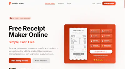 Free Receipt Maker gallery image