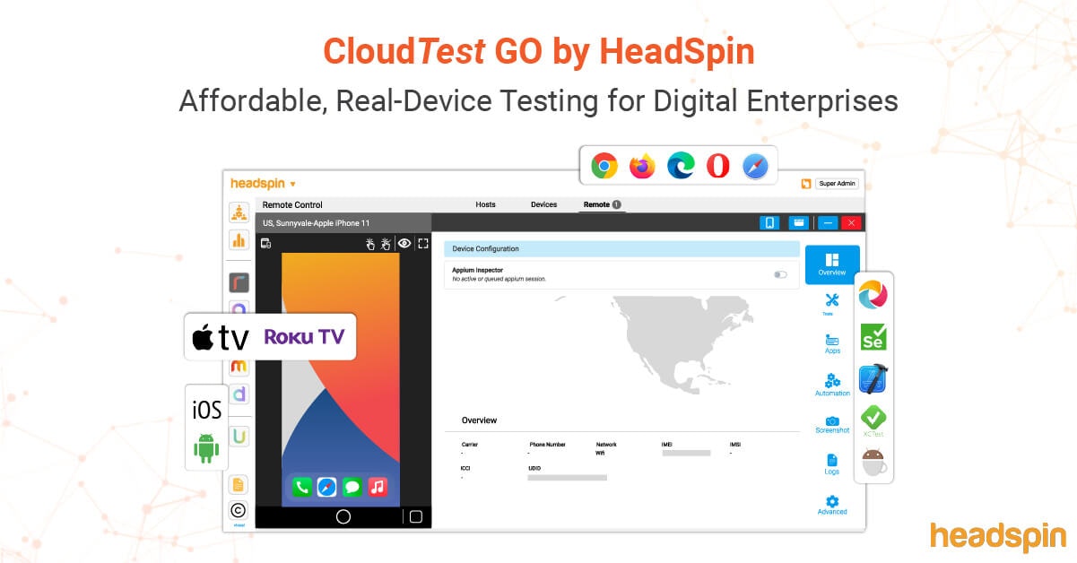 CloudTest Go - Main product screenshot demonstrating key features and user interface