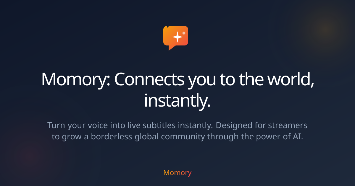 Momory: Privacy-First AI Subtitles gallery image