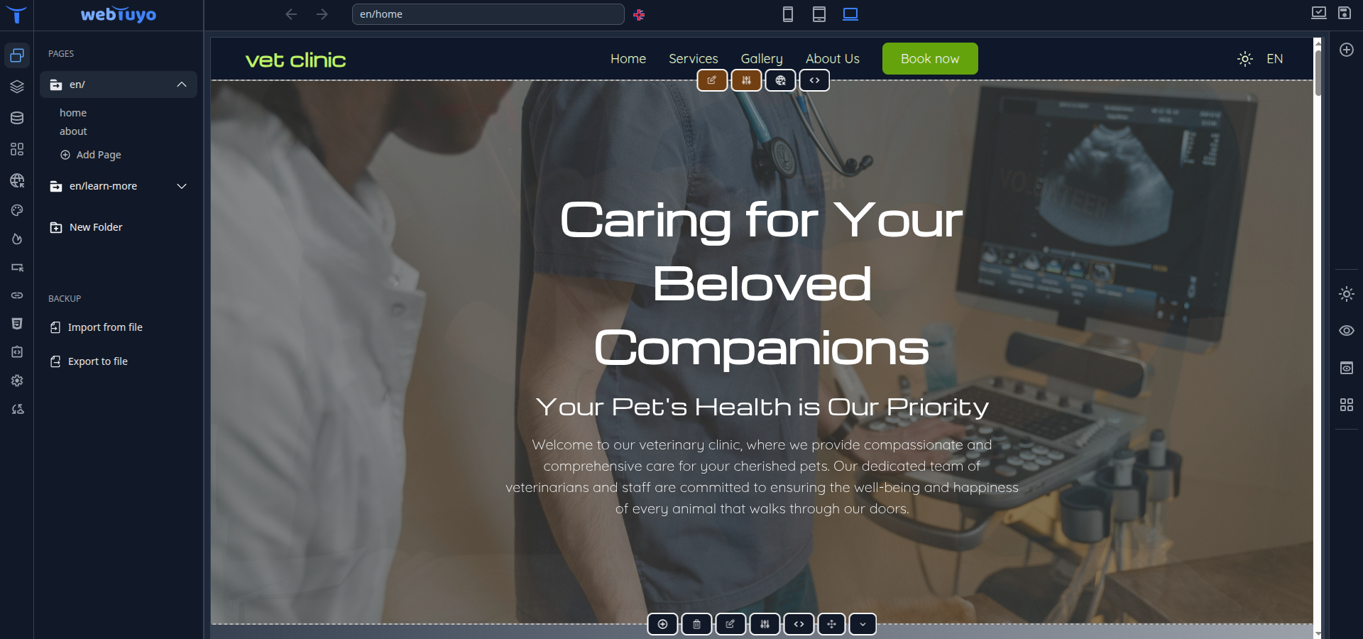 webTuyo - Screenshot 3 showing product features and functionality