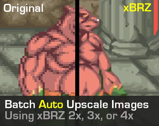 Batch Auto Upscale Images xBRZ