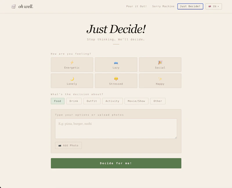oh well. — We make life easier. screenshot 4