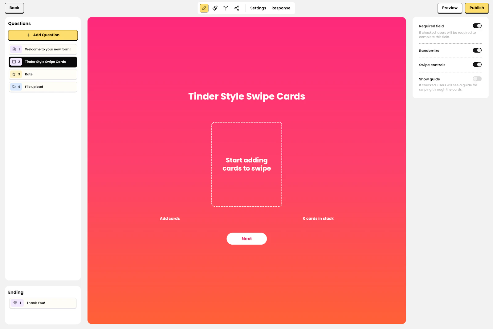Collectform screenshot 2