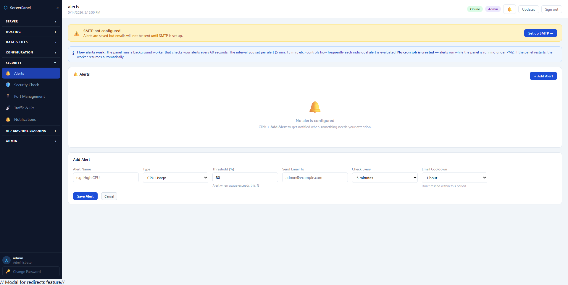 Nettpanel — Linux Server Management gallery image