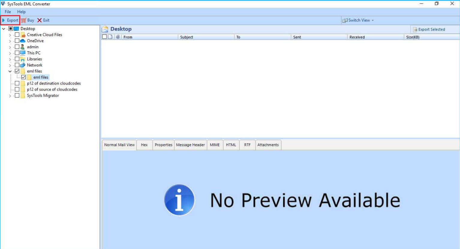Systools EML в PST Converter Software - Преобразовать EML в PST, MSG, HTML, PDF, MBOX, NSF, Office 365 медиа 2
