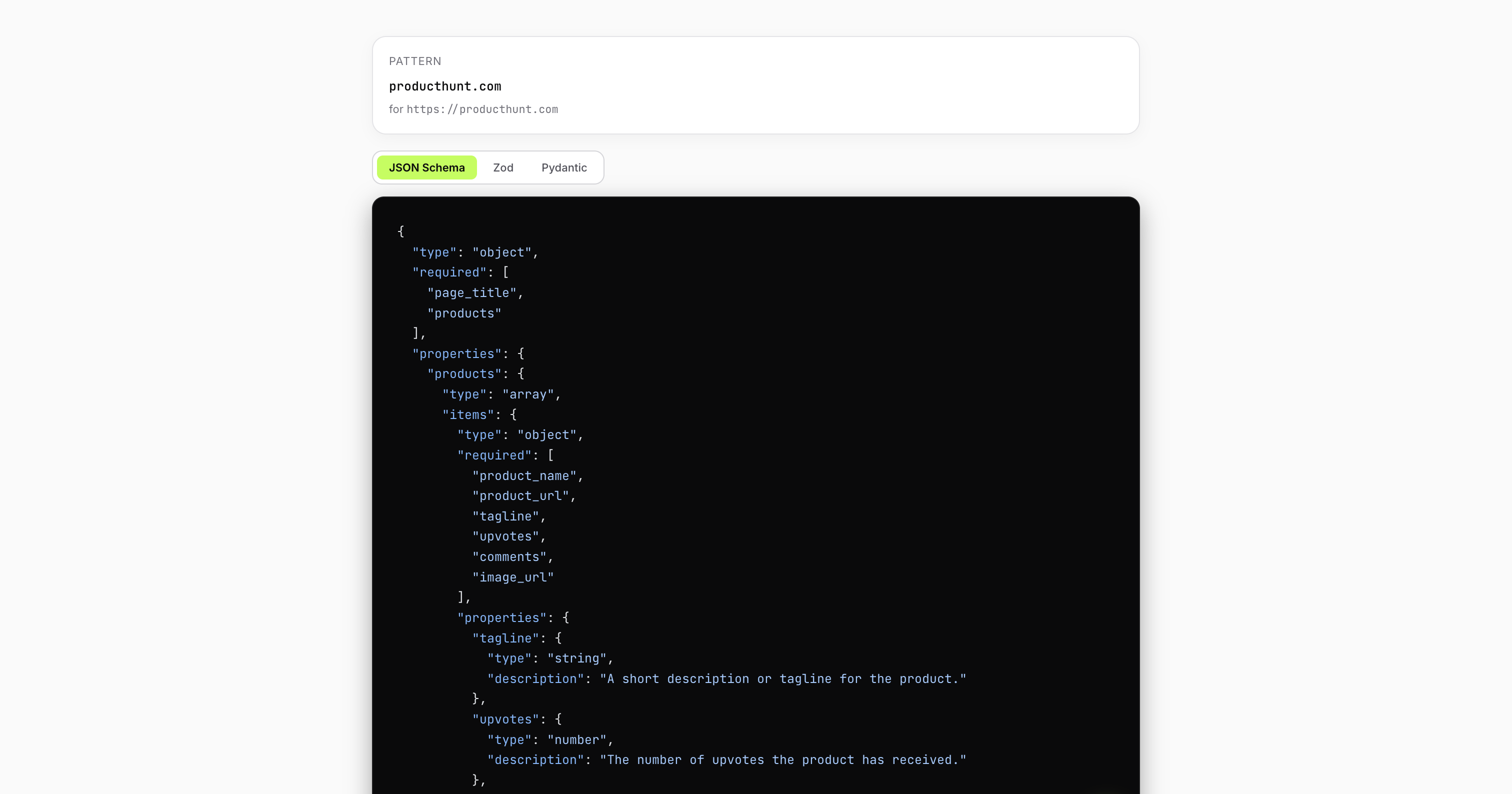 Schema Source by Tabstack gallery image