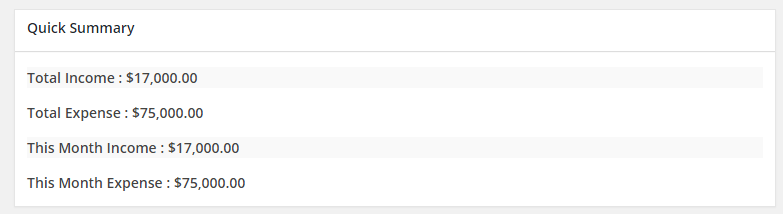 CBX Accounting for WordPress gallery image
