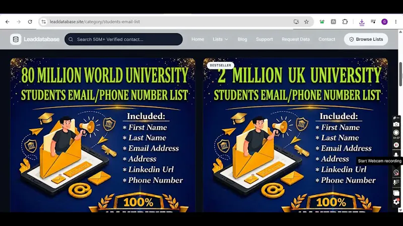 Leaddatabase screenshot 1 (video preview)