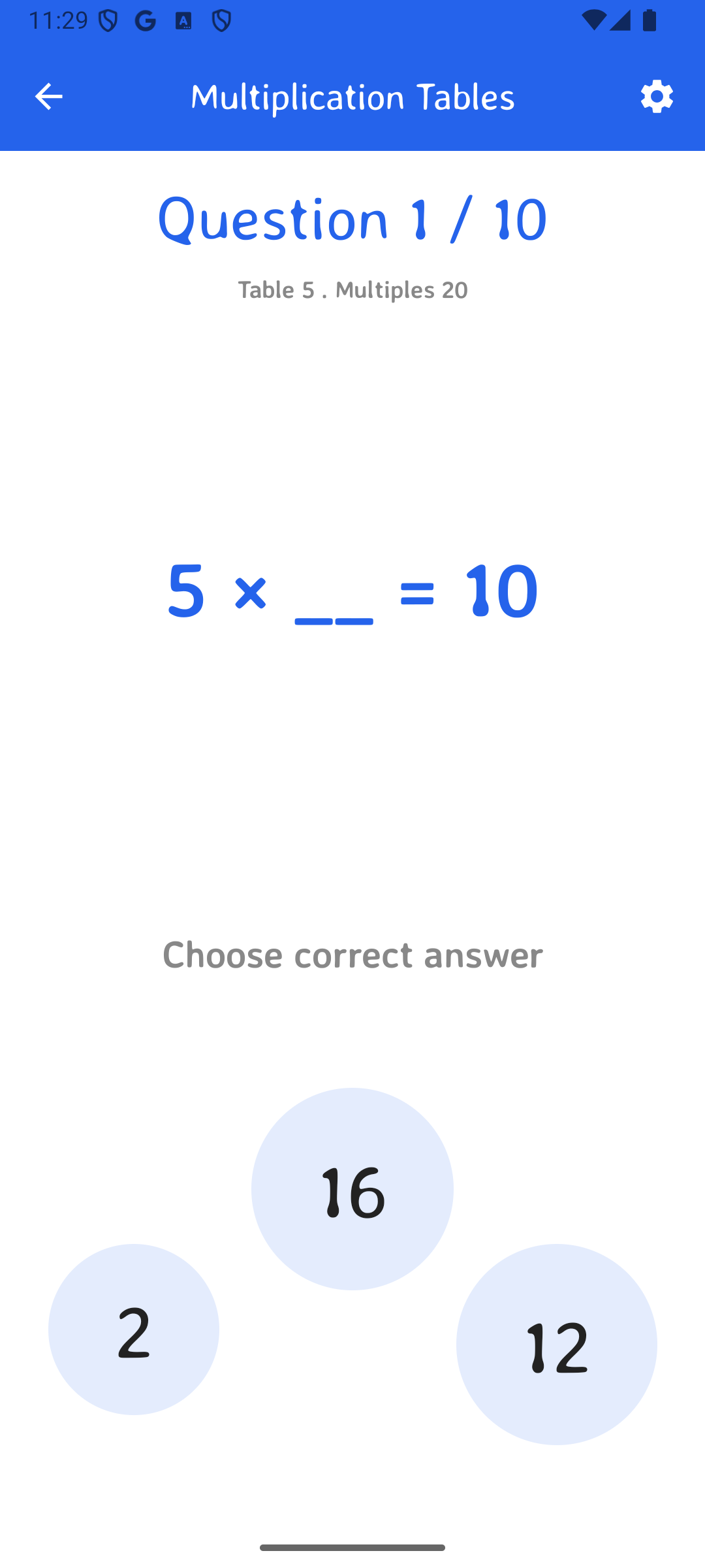 Multiplication Tables 1-100 Android App gallery image