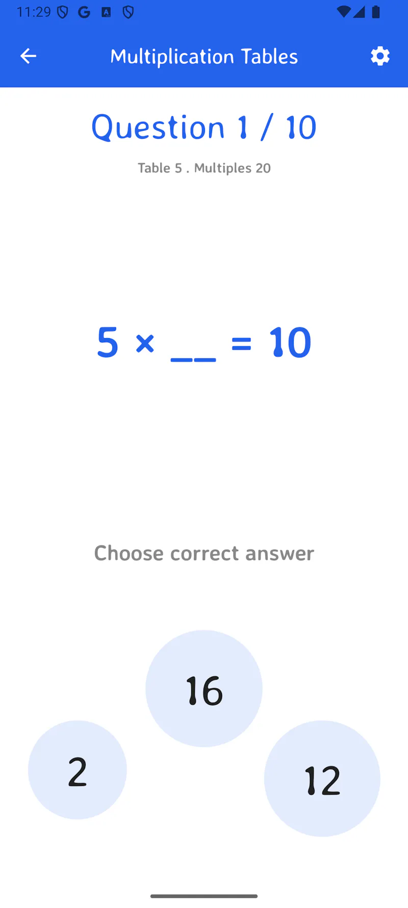 Multiplication Tables 1-100 Android App screenshot 4