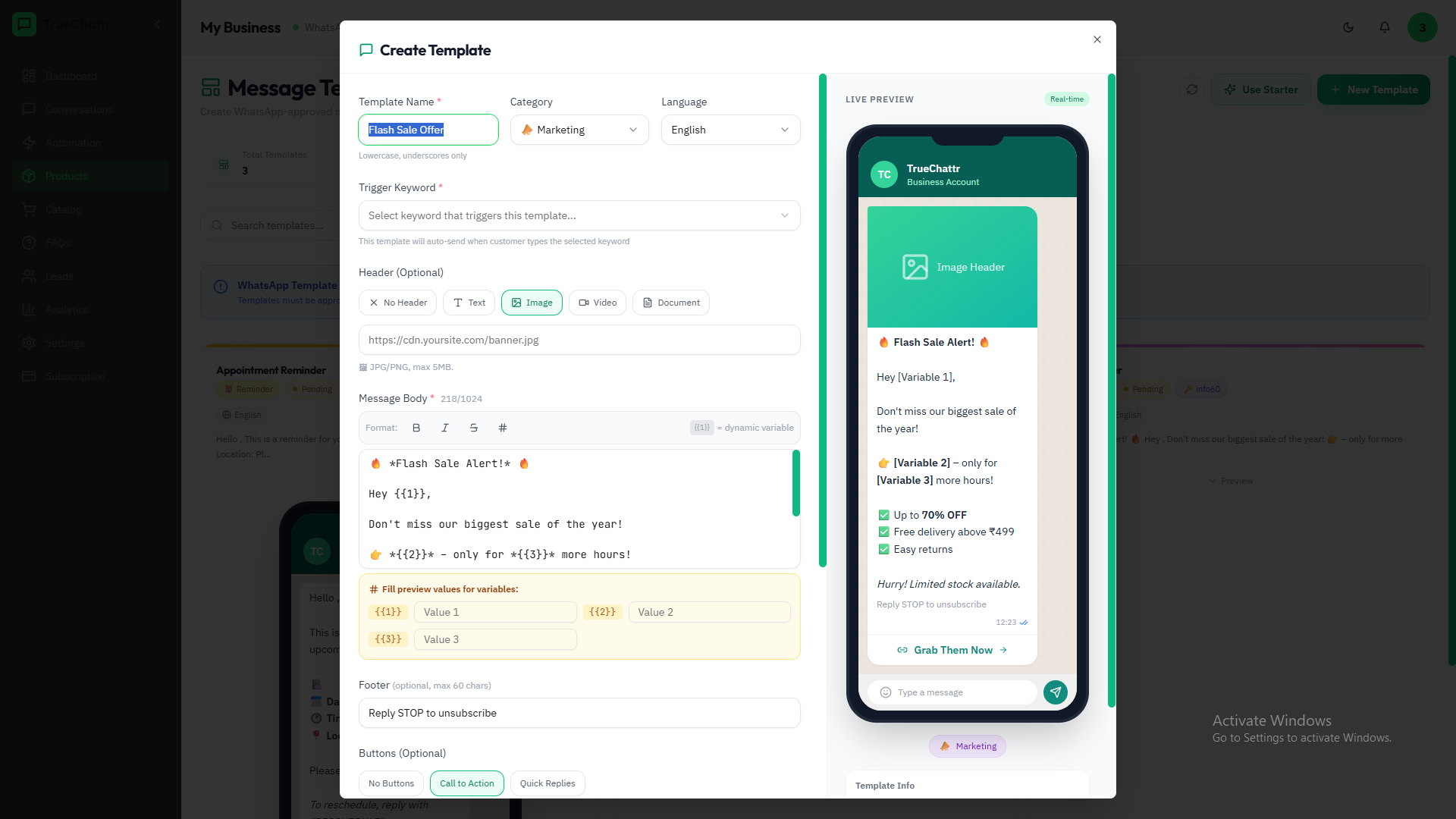 TrueChattr - Screenshot 3 showing product features and functionality