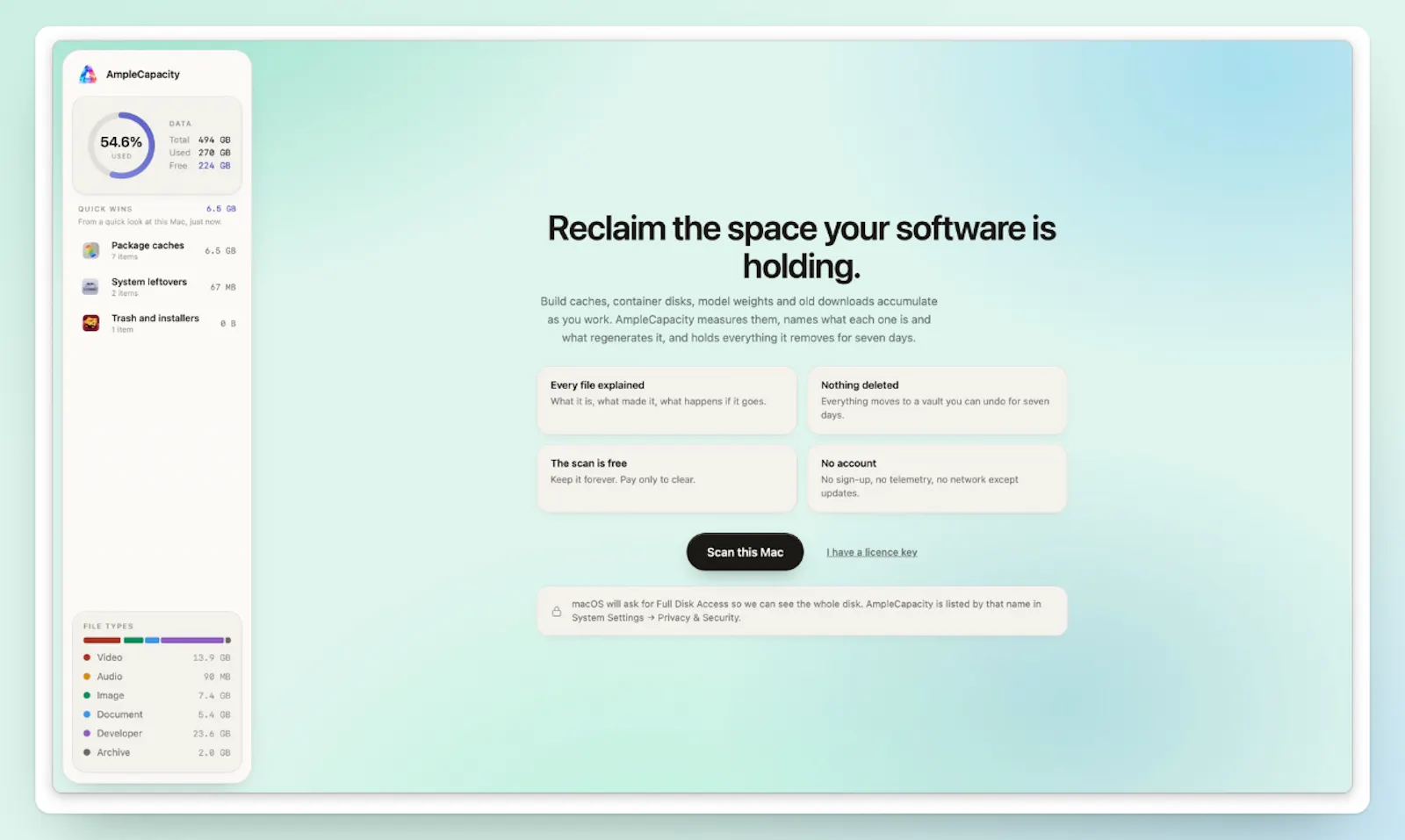 AmpleCapacity — Make room on MAC screenshot 5