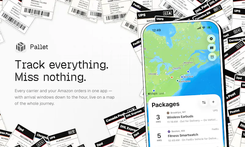 Pallet: Package Tracker screenshot 1