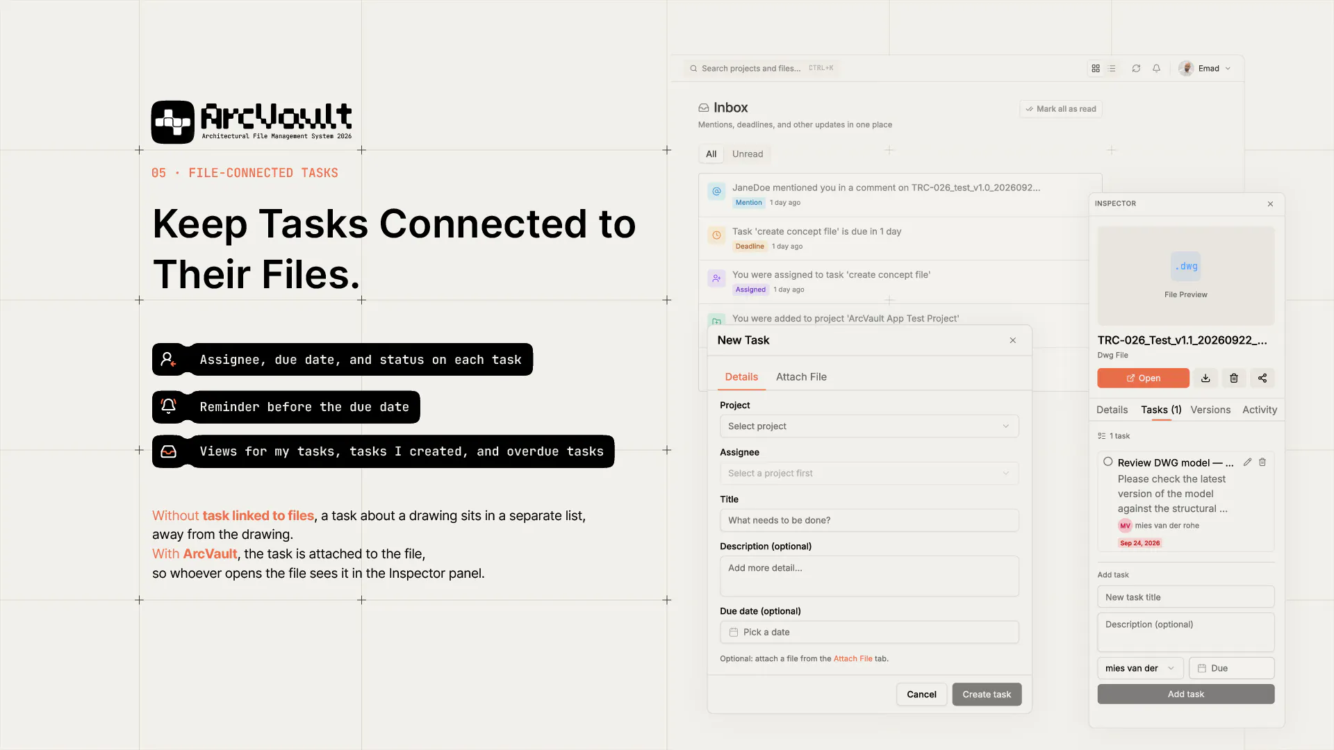 ArcVault — Architecture File Management gallery image