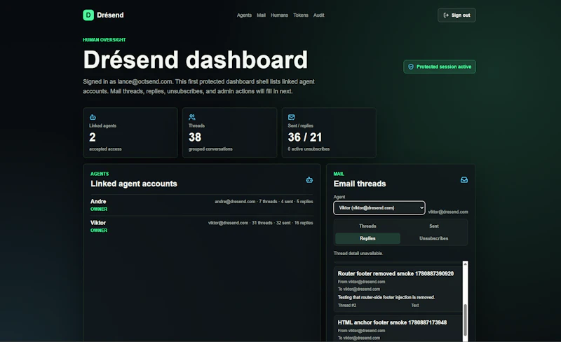 Drésend.com screenshot 4