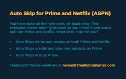 Auto Skip Intro for Netflix and Prime media 2