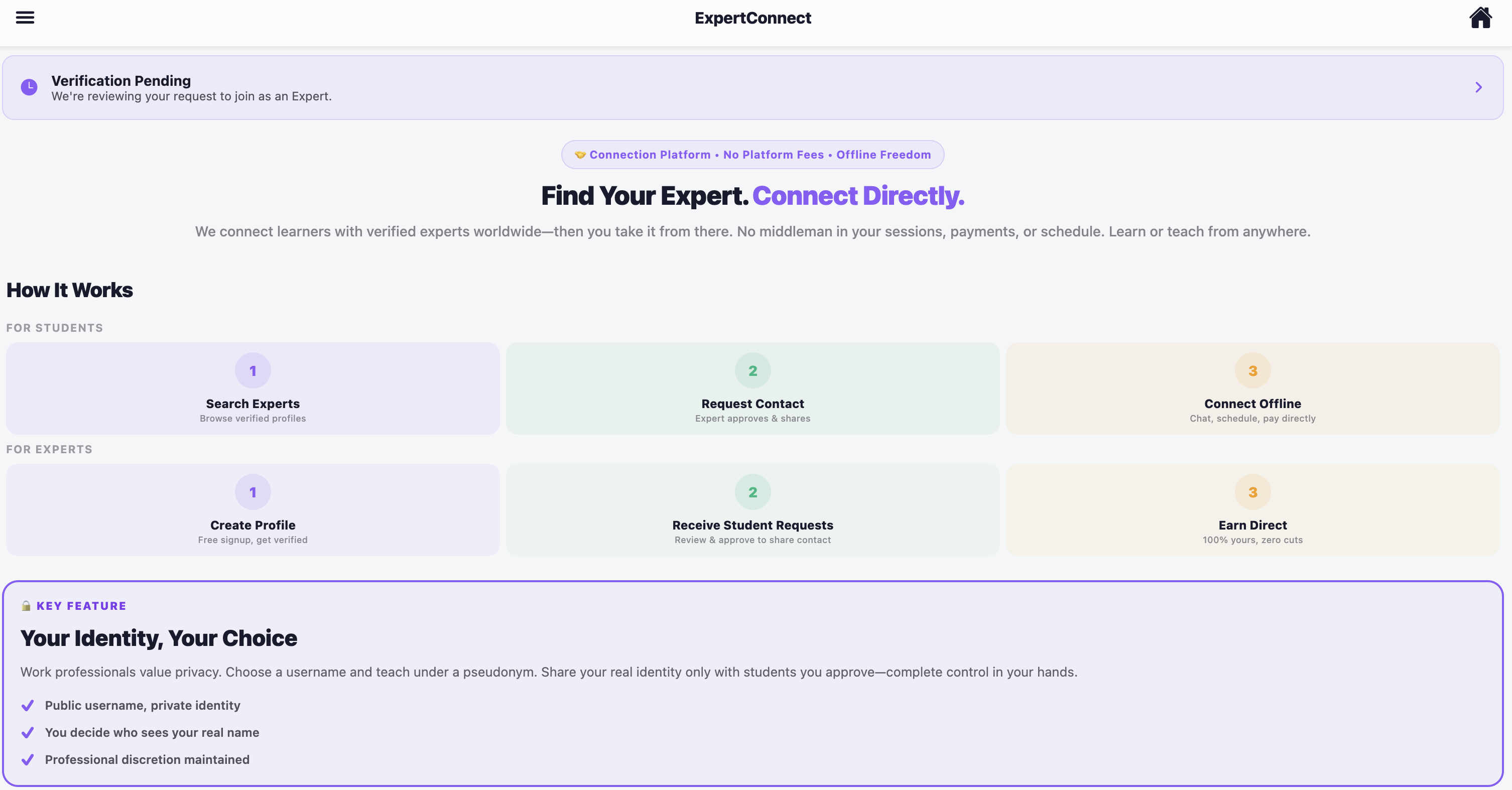SkillBridge - Main product screenshot demonstrating key features and user interface