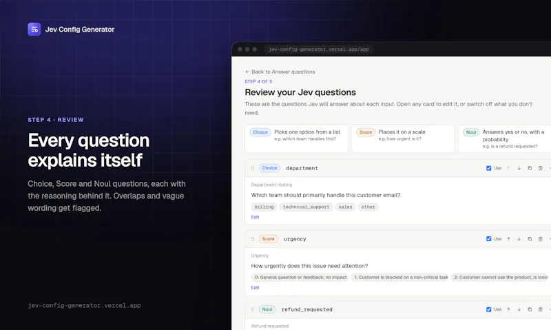Jev Config Generator screenshot 4