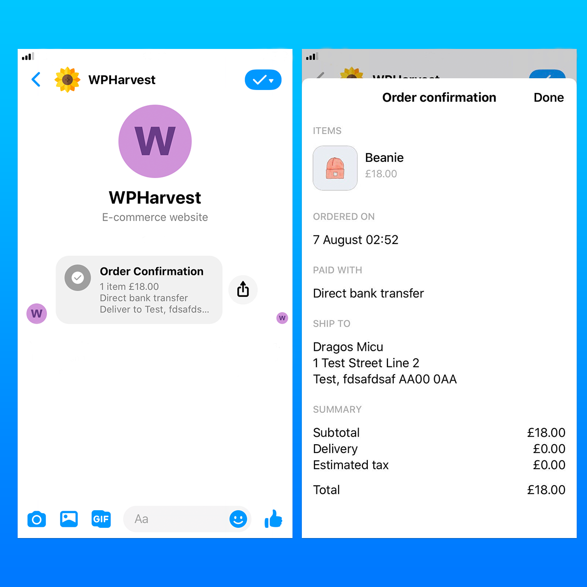 Messenger Notifications for WooCommerce gallery image