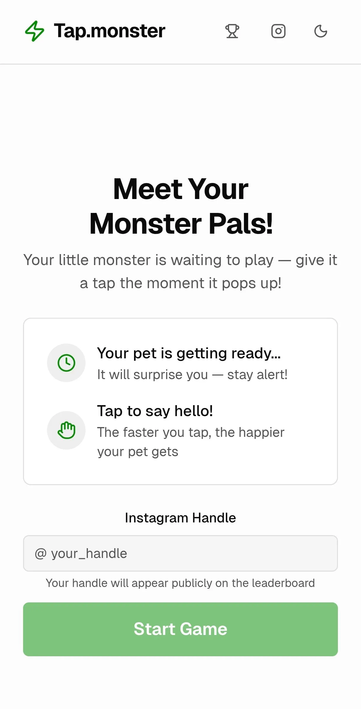 Tap.monster 项目横幅