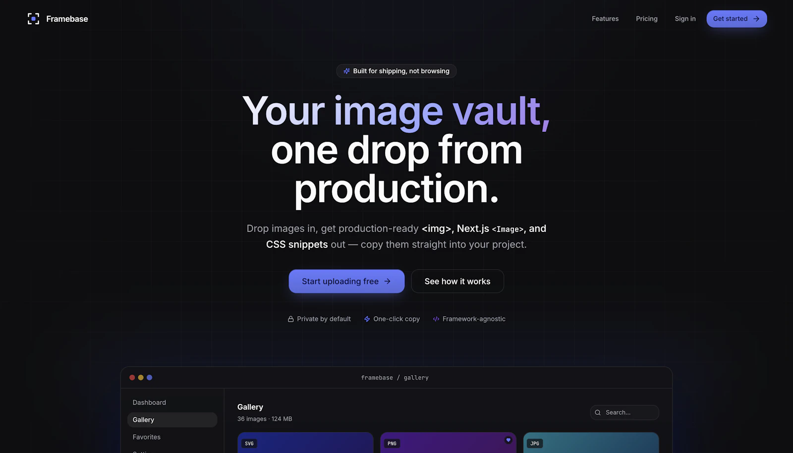 Framebase screenshot 2