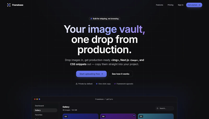 Framebase screenshot 2