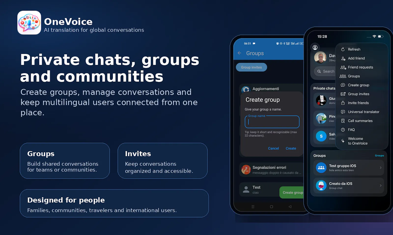 OneVoice for iOS, Android & Web screenshot 6
