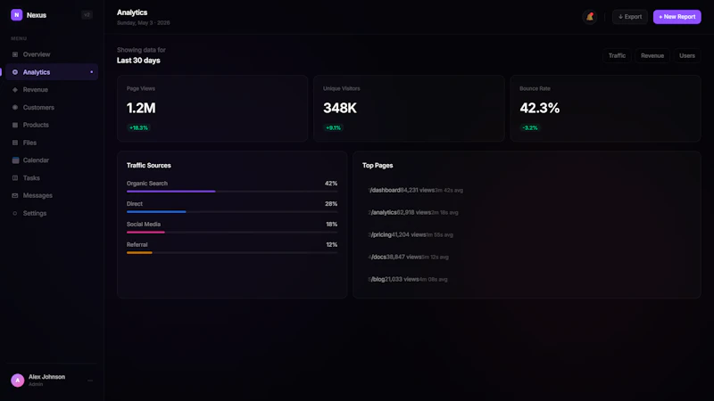 Nexus Dashboard screenshot 4