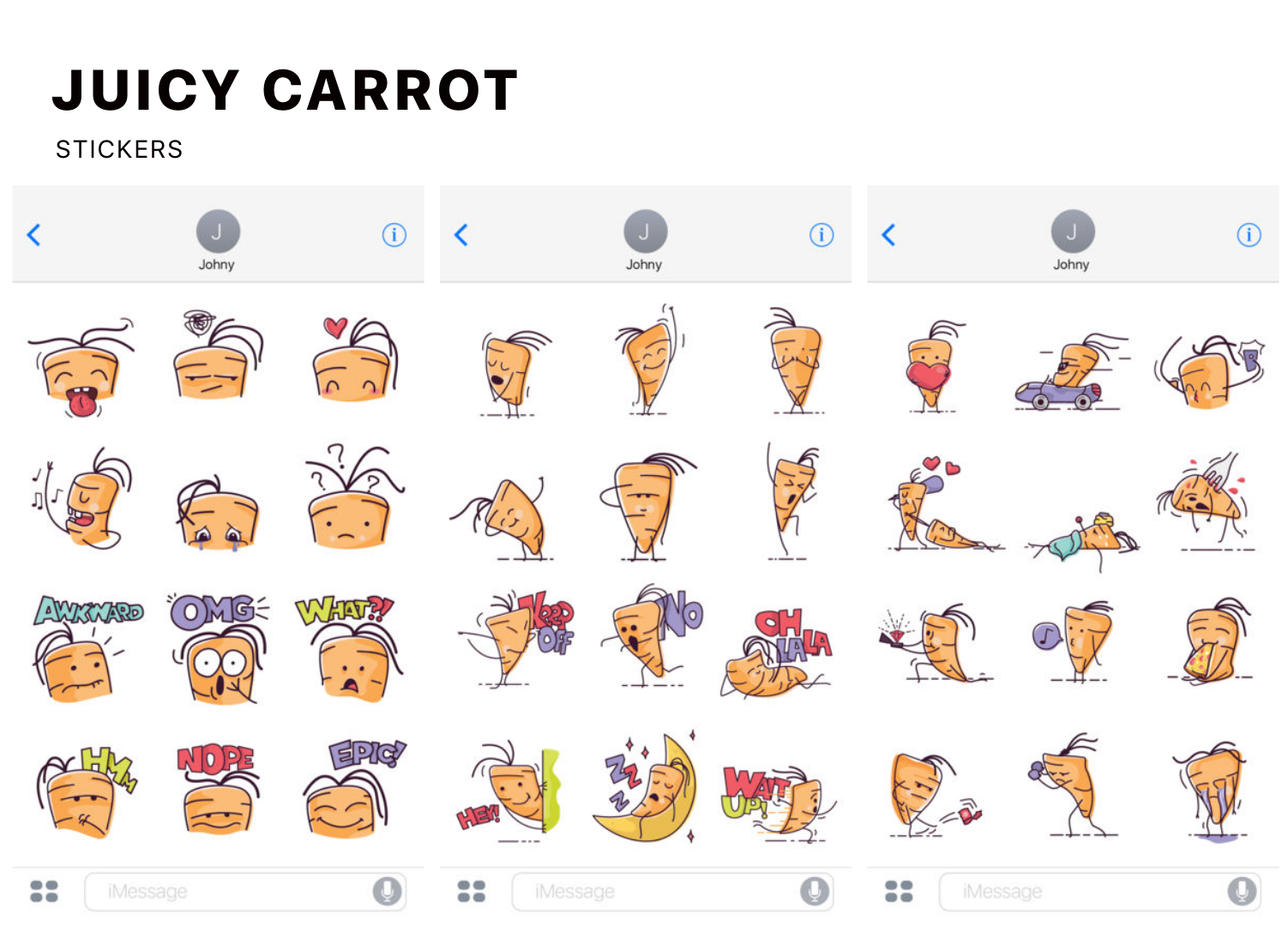 Juicy Carrot Stickers gallery image