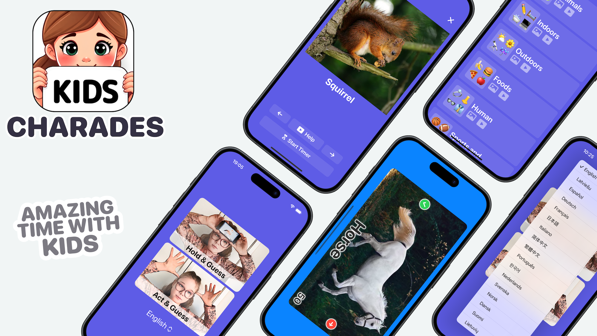 어린이 및 가족을위한 charades - iPhone에서 4-8 세의 부모와 어린이를위한 재미있는 Charades 앱 미디어 2