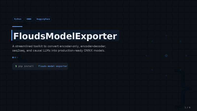 Flouds Model Exporter screenshot 1