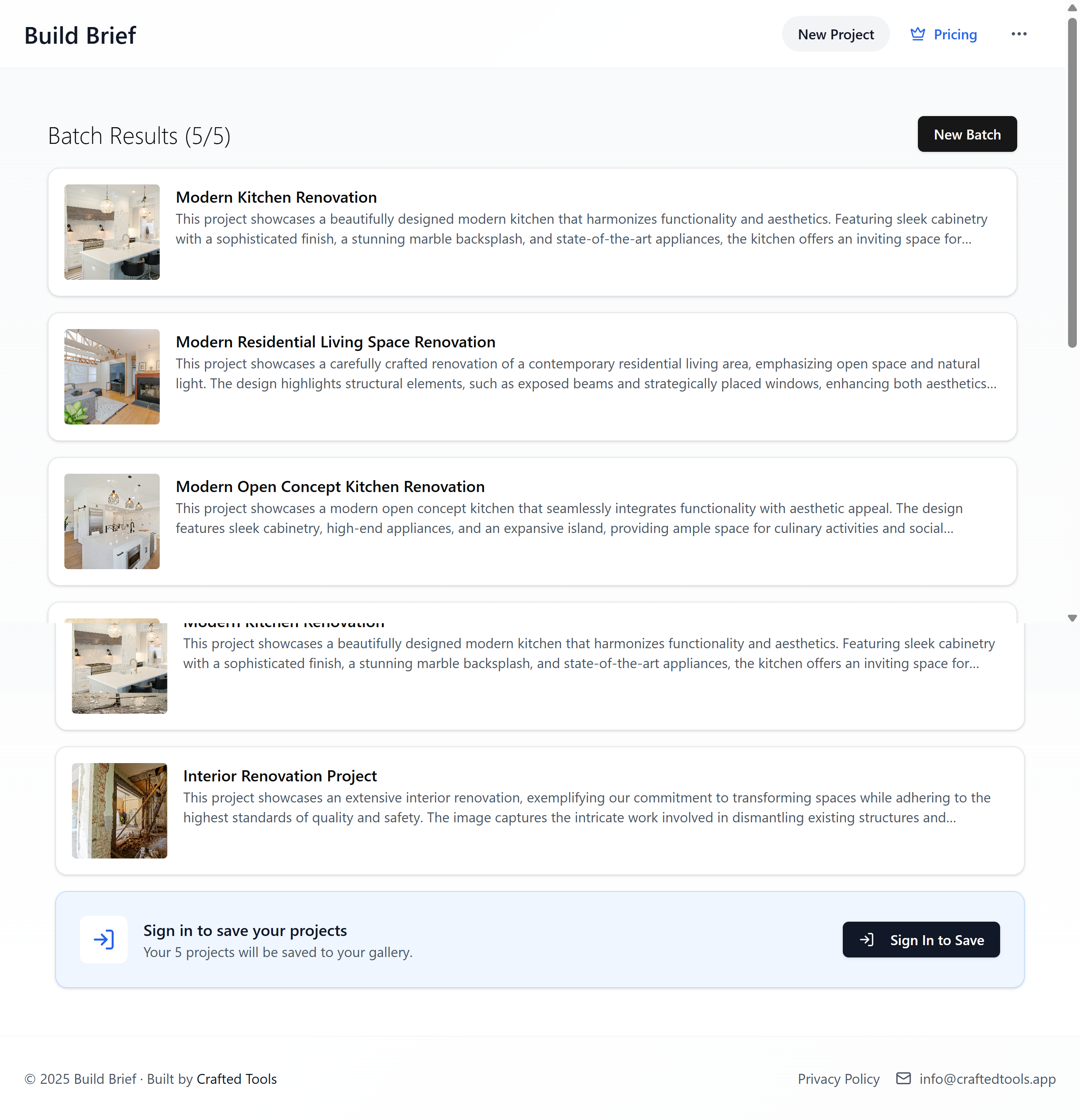 Build Brief gallery image