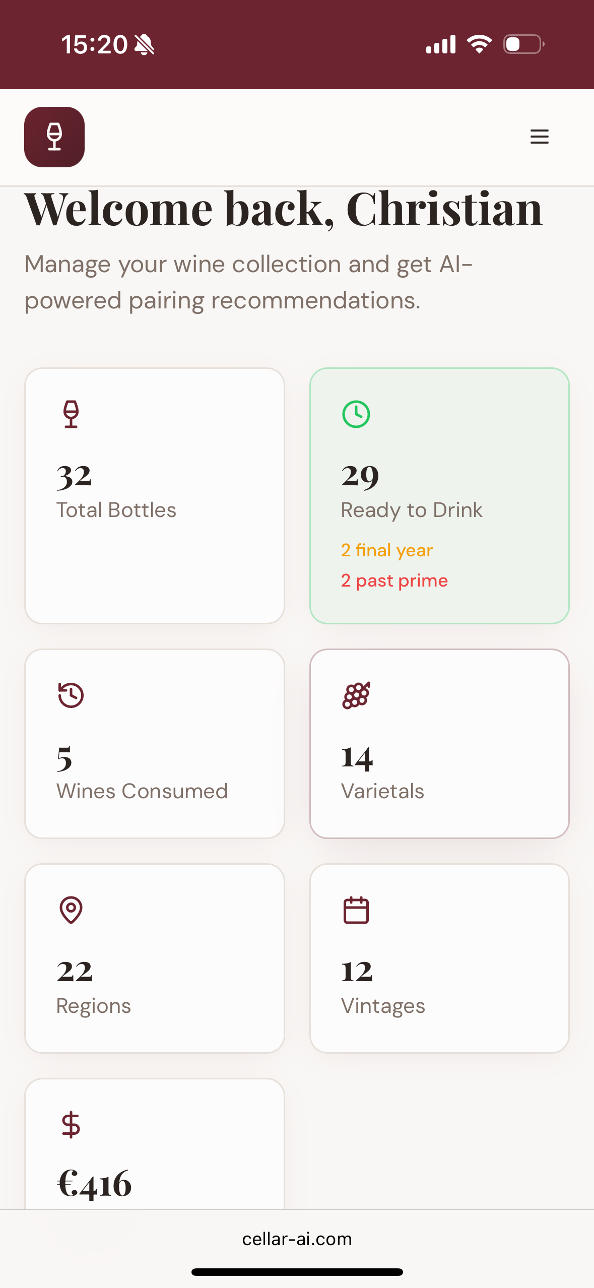 Cellar A.I.  - Product Hunt launch logo and brand identity