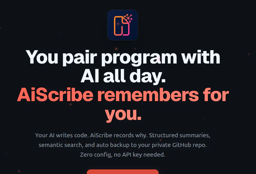 AiScribe - Store your ai coding session screenshot 1