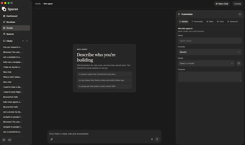 Spaces screenshot 2