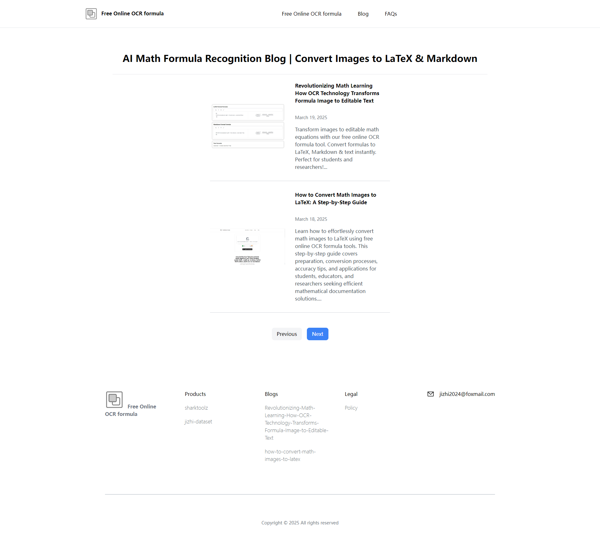 Formula OCR online gratuita - Immagini di formula matematica in lattice e markdown e testo media 3