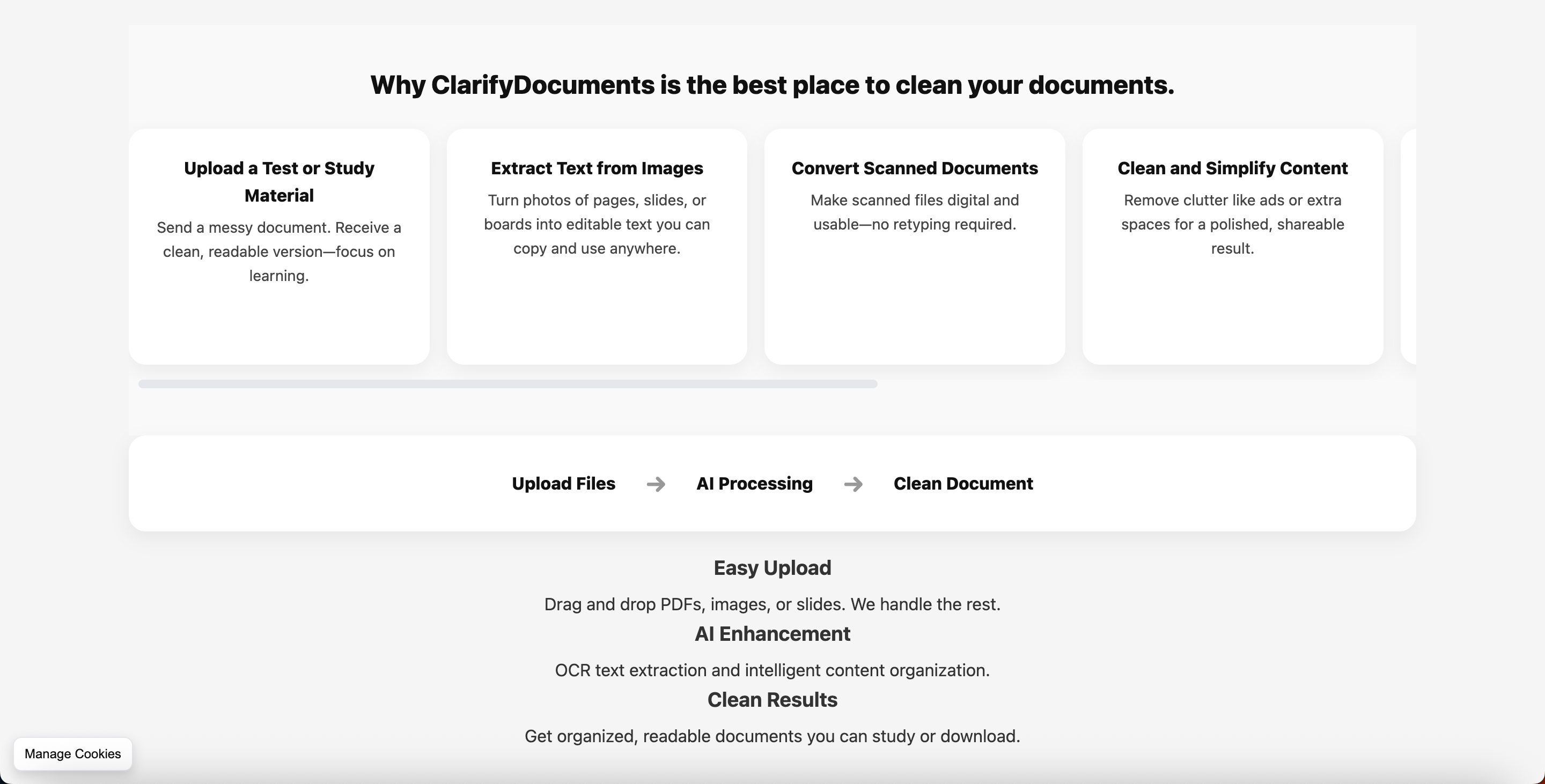 Media ClarifyDocuments - Pemprosesan dokumen berkuasa AI untuk pelajar dan pendidik 2