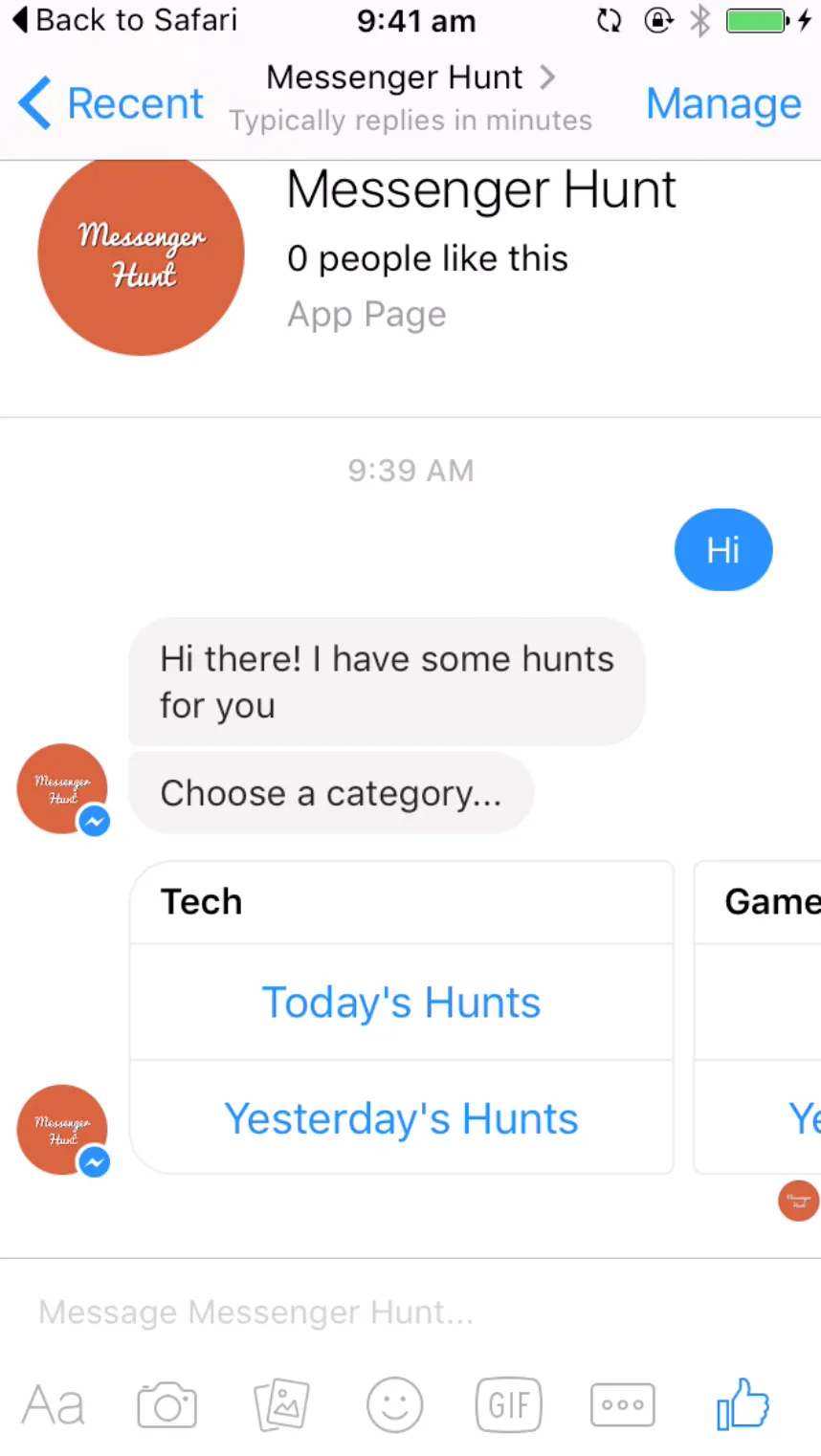 Messenger Hunt Image